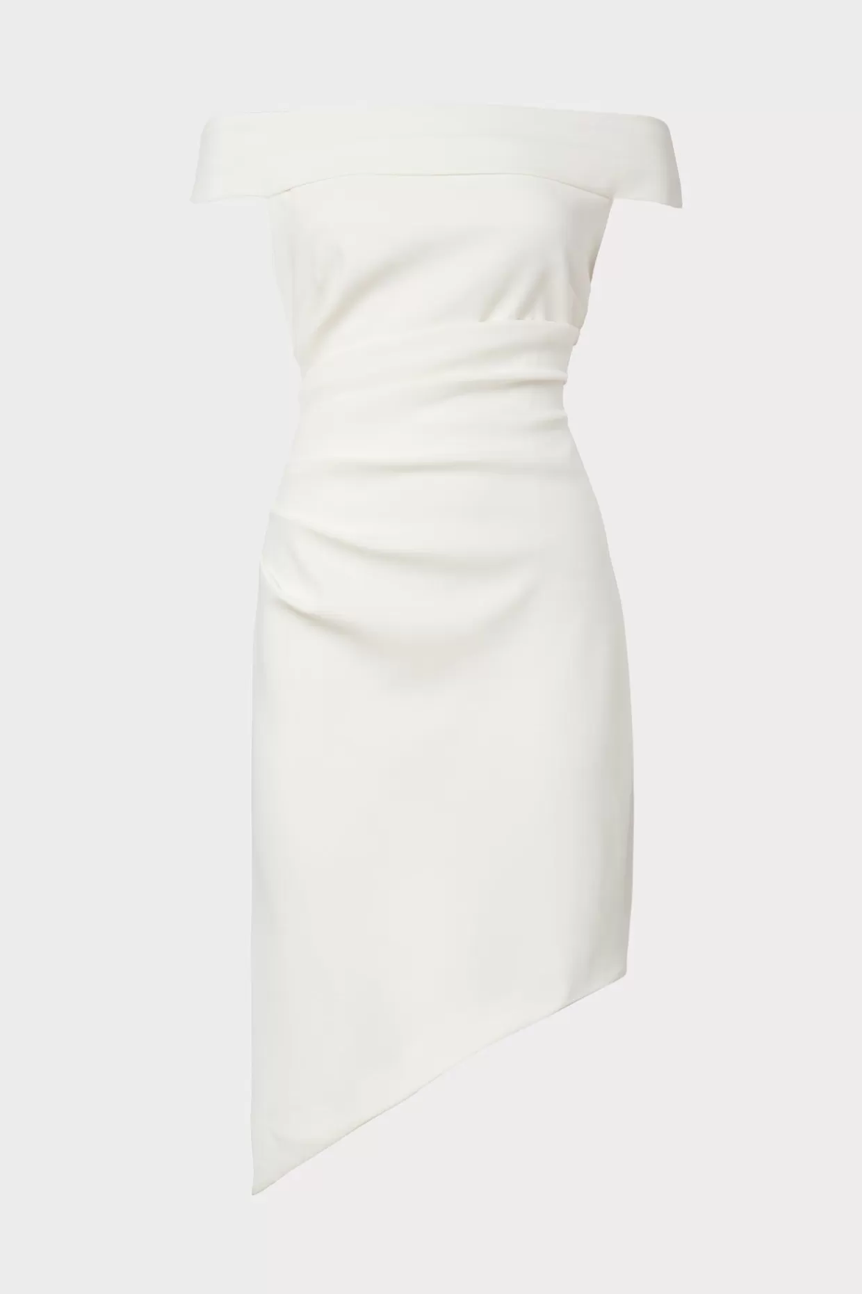 White Dresses-MILLY Ally Cocktail Dress Ecru