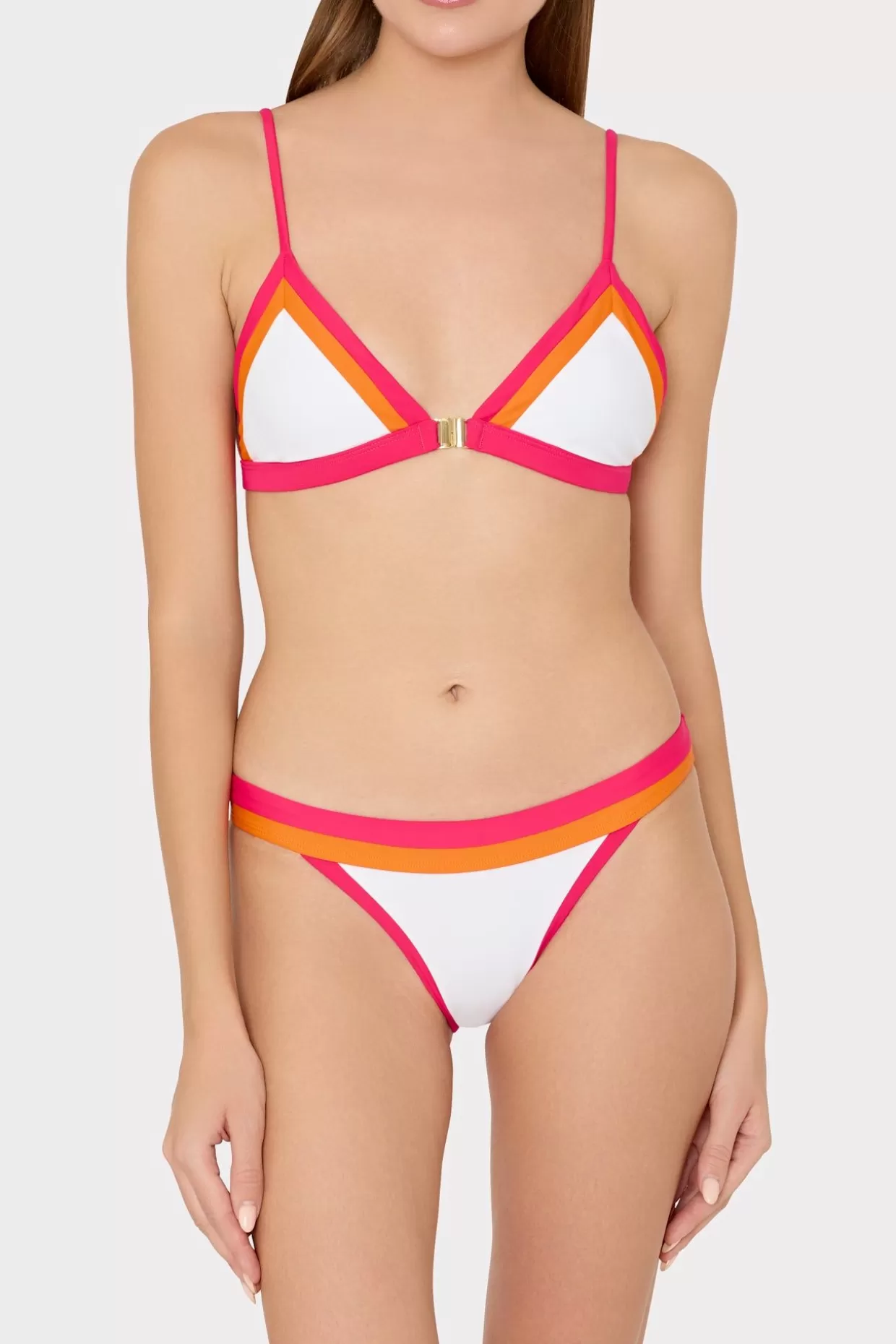 Bikinis-MILLY Amalfi Color Block Bikini Bottom Pink Multi