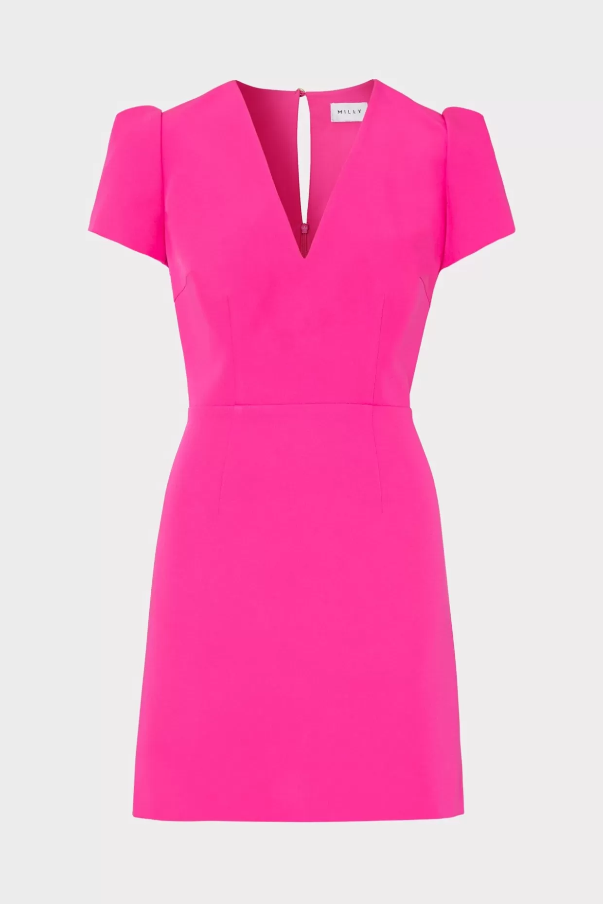 Mini Dresses-MILLY Atalie Cady Dress Milly Pink