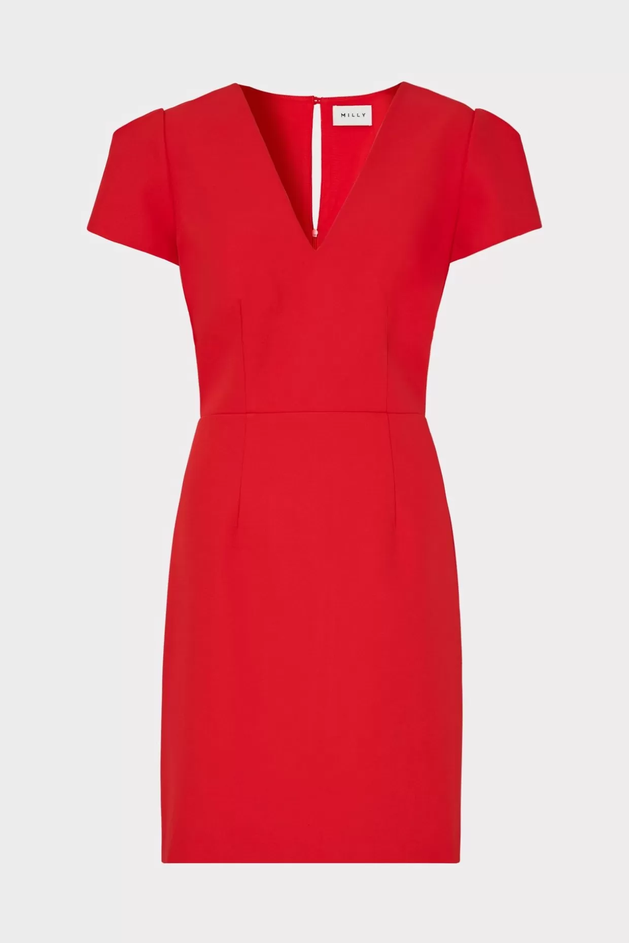 Cocktail Dresses-MILLY Cady Atalie Dress Red