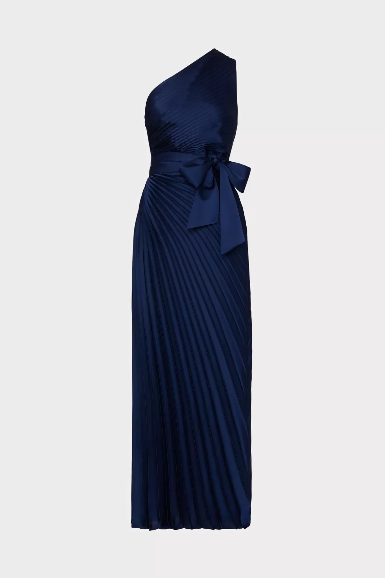 Guest Of Dresses-MILLY Estelle Satin Dress Navy