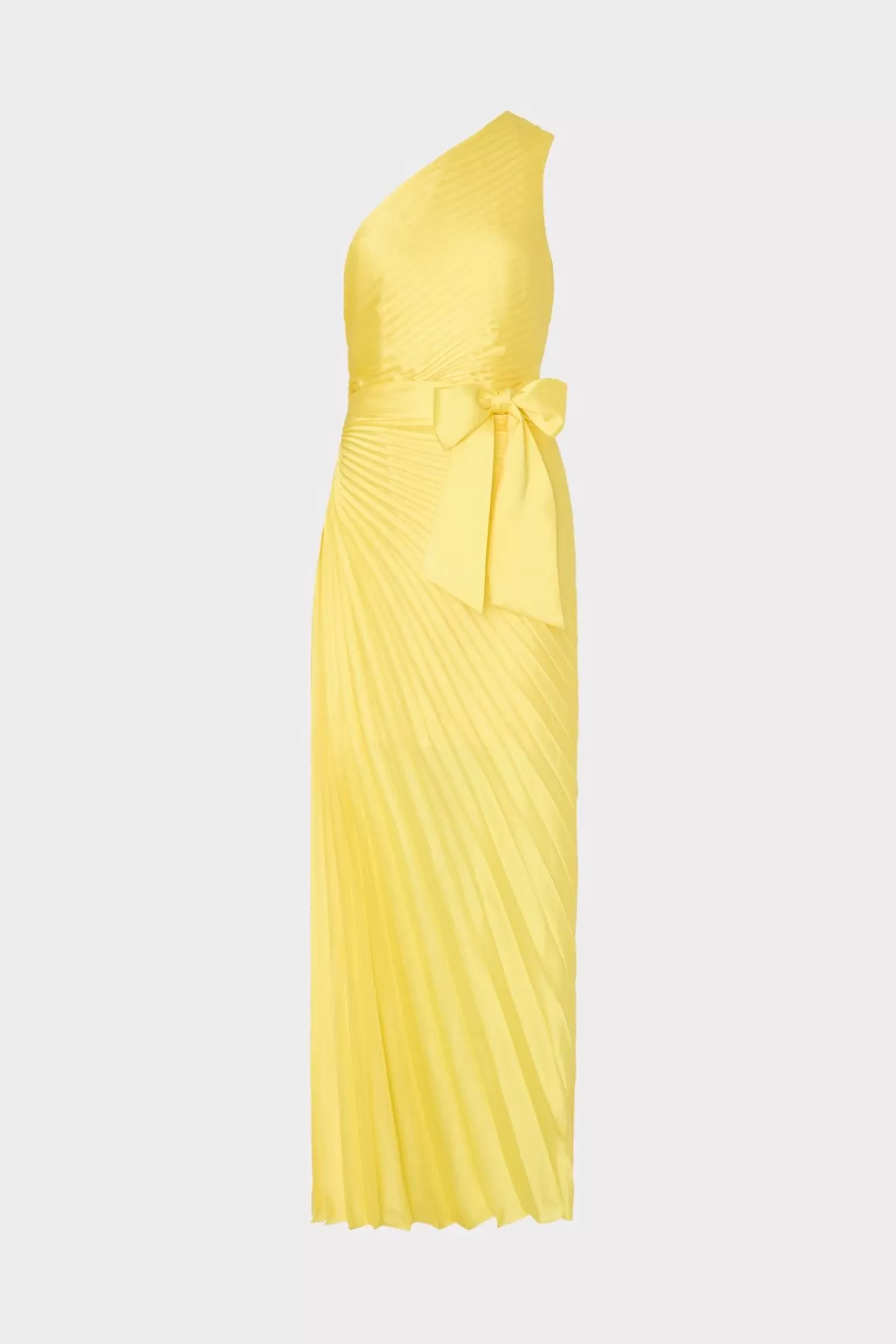 Guest Of Dresses-MILLY Estelle Satin Dress Yellow