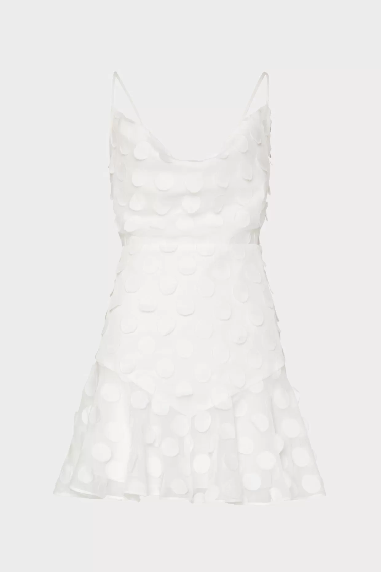 White Dresses-MILLY Osian 3D Circle Dress White